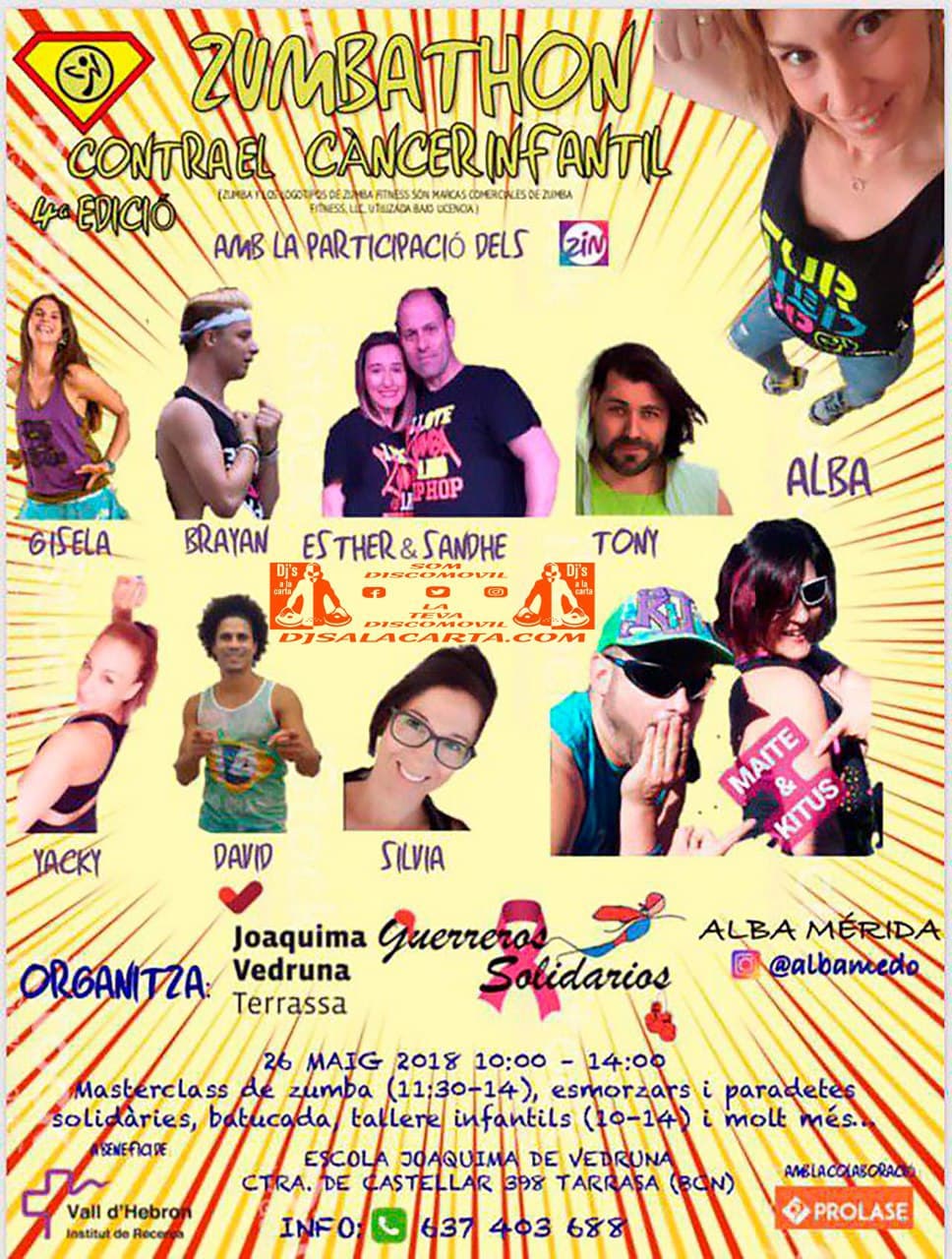 4ª Zumbathon contra el càncer infantil 2019